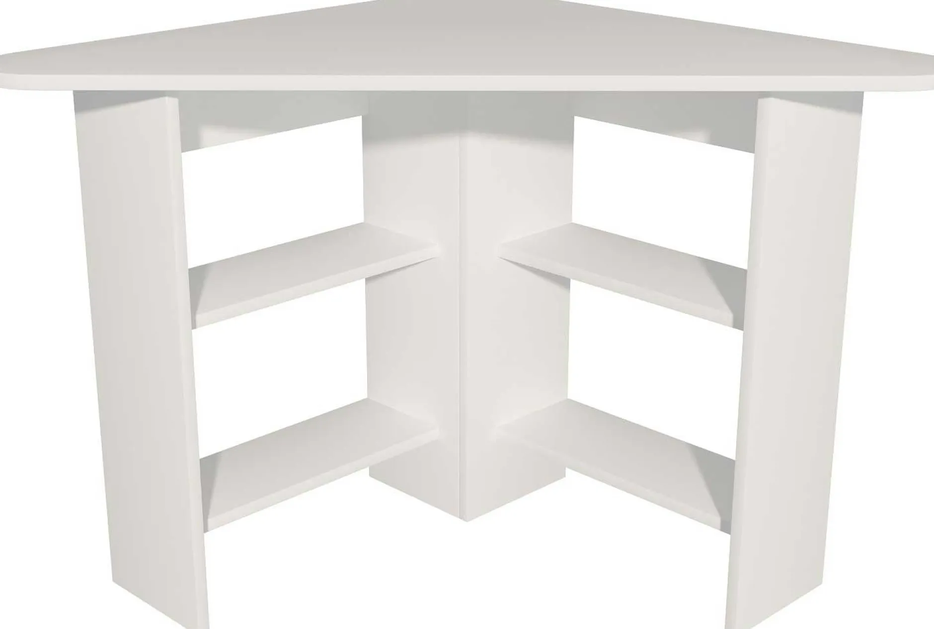 Corner Schreibtisch | 100 % MELAMIN | Weiß