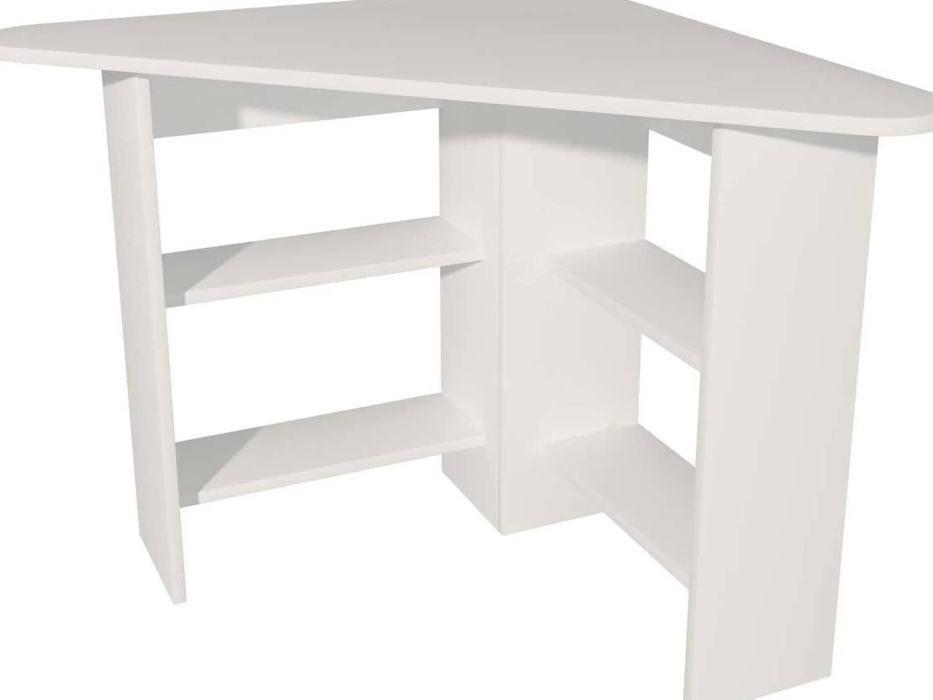 Corner Schreibtisch | 100 % MELAMIN | Weiß