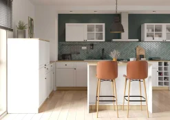 Cottage Buffetschrank - 4 Türen und 1 Schublade - weiß