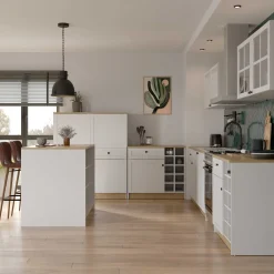 Cottage Oberschrank - 120x37x55cm - 2 Türen - weiß