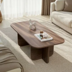 Couchtisch Akira - 100% MELAMINE - Walnuss - 41 x 60 x 120 cm