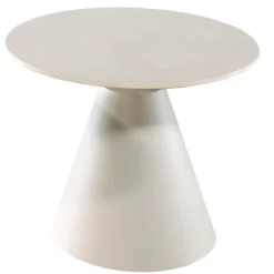 Couchtisch Amora Gescova - Aluminium und Keramik - Ø60x46cm - Grau