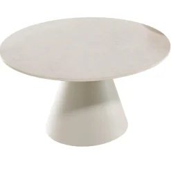 Couchtisch Amora Gescova - Aluminium & Keramik - Ø80x40cm - Grau