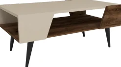 Couchtisch Aren - 100% MELAMINE - Beige - 90 x 38 x 53,6 cm