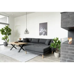 Couchtisch aus Eiche Natur mit gewellter Kante