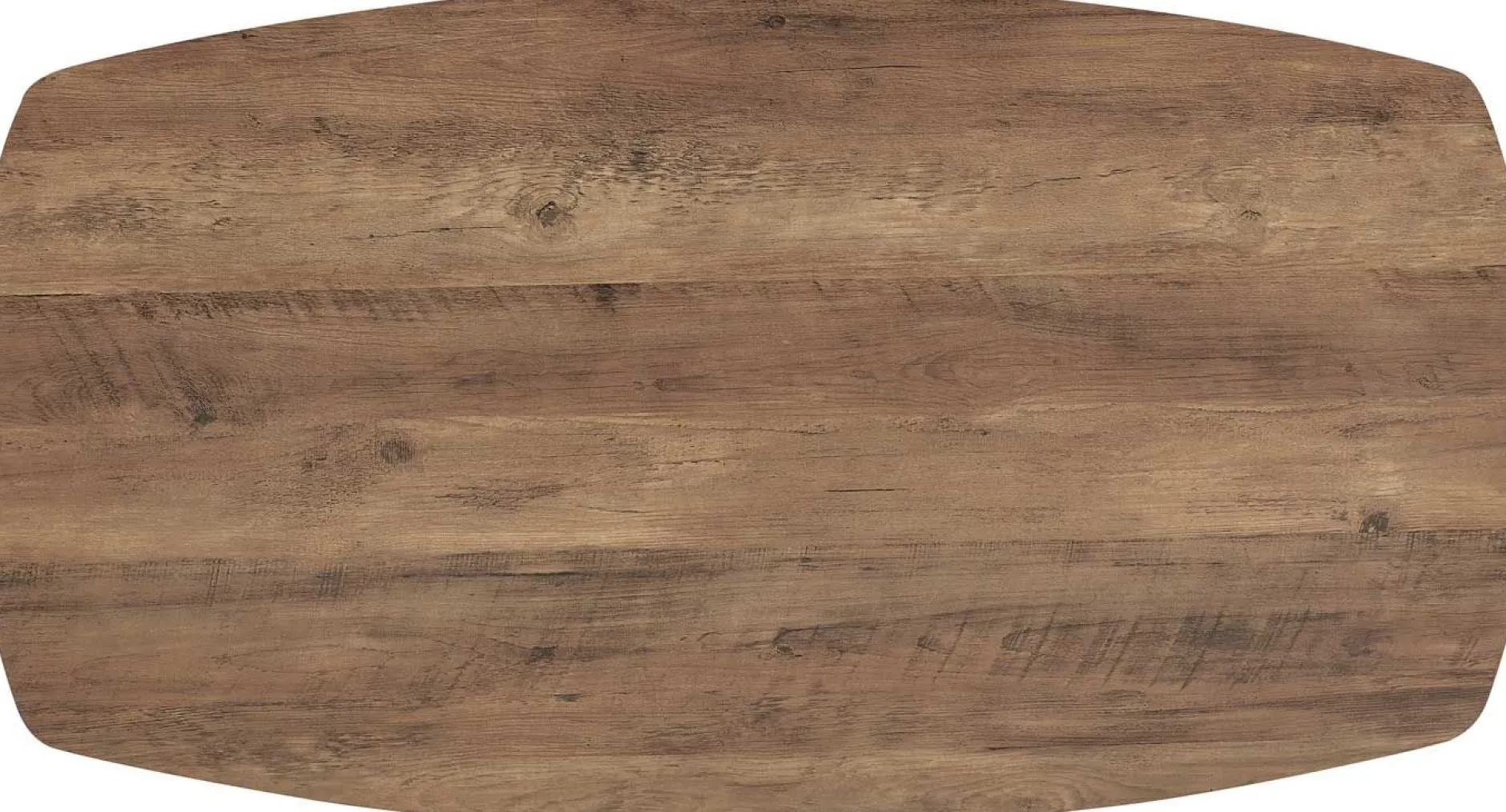 Couchtisch Aziz - 130x70x42,5cm - Dänisches Oval - Mangoholz/Schwarz