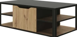 Couchtisch Butch 110x60cm - Eiche Dekor/schwarz
