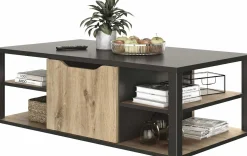 Couchtisch Butch 110x60cm - Eiche Dekor/schwarz