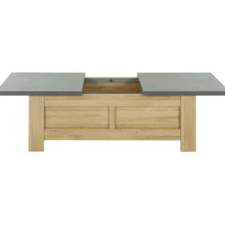 Couchtisch Candor mit Ablage - Eiche/Beton