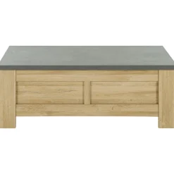 Couchtisch Candor mit Ablage - Eiche/Beton