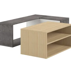 Couchtisch Cleo - Beton/Eiche