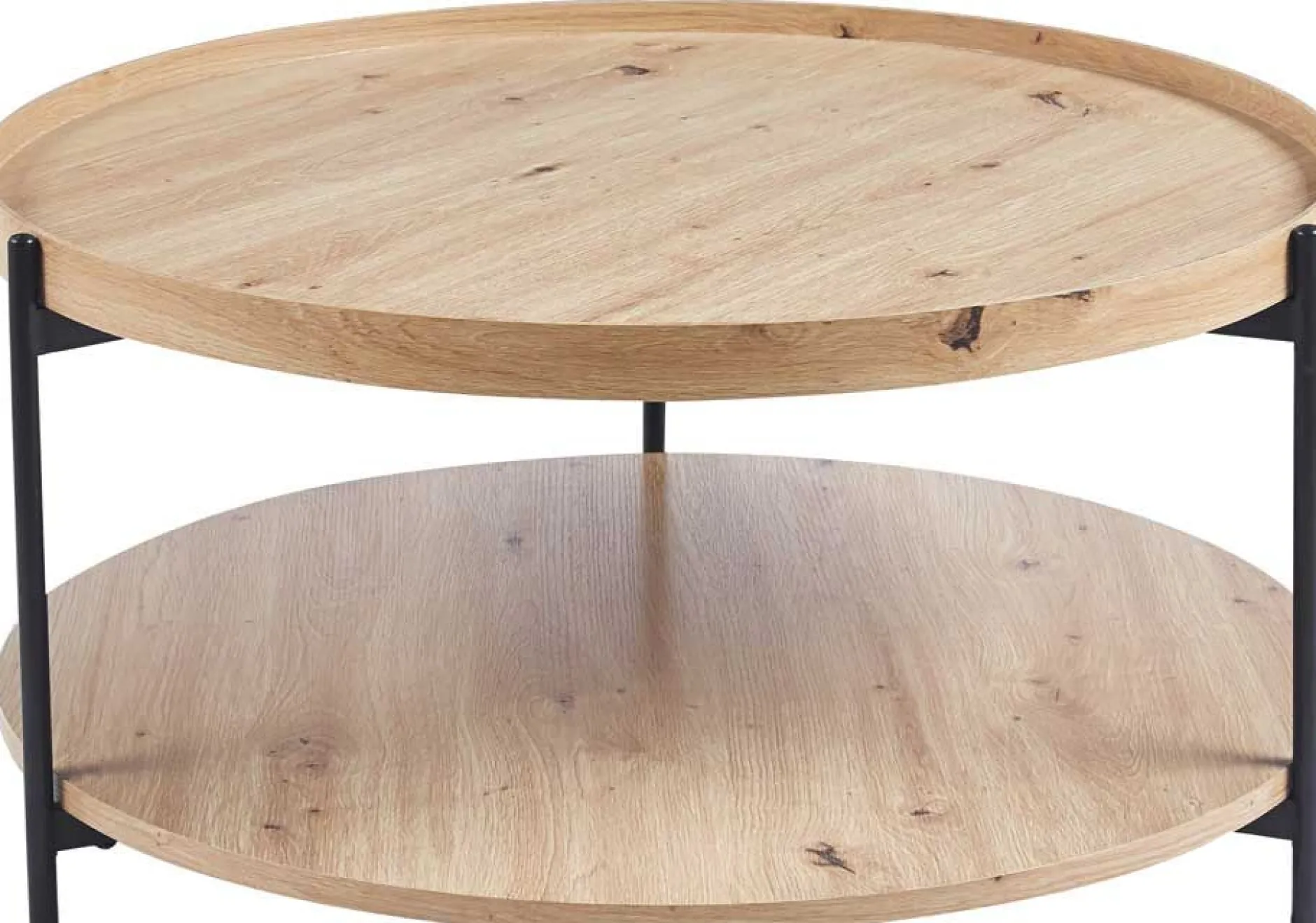 Couchtisch Davina | Ø80 x 40 cm | Old Oak Design
