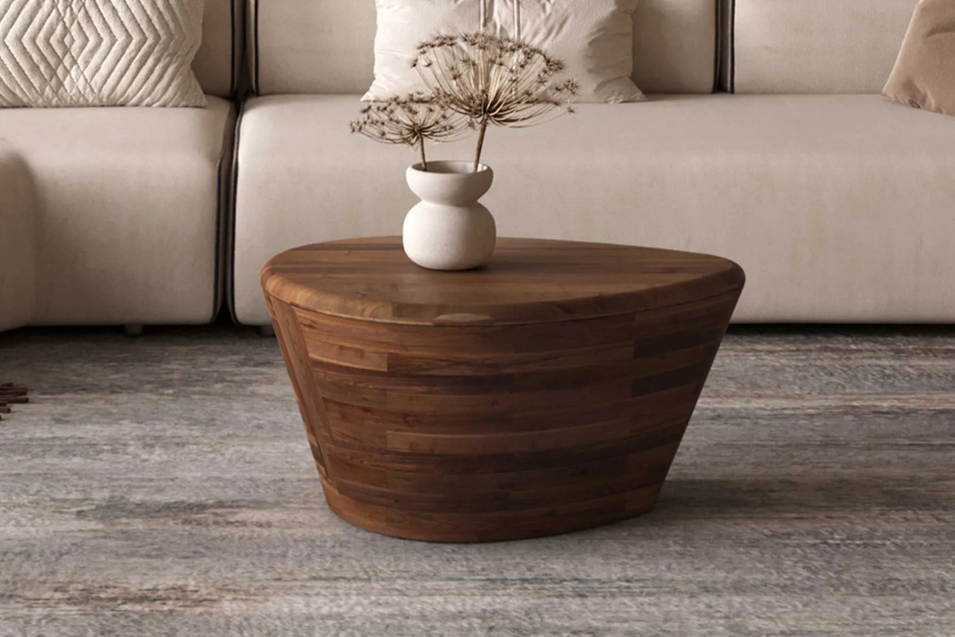 Couchtisch Eibar | 70 x 53 x 35 cm | Mangoholz-Design