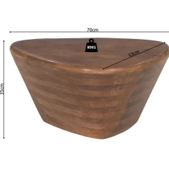Couchtisch Eibar | 70 x 53 x 35 cm | Mangoholz-Design