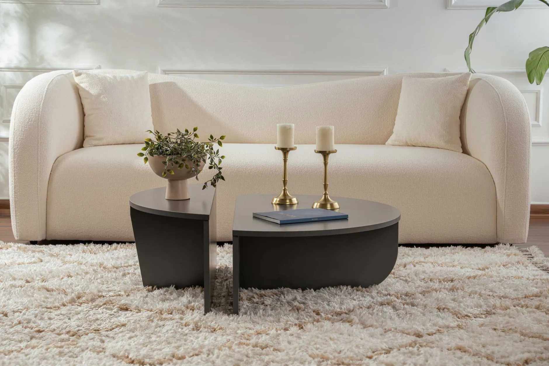 Couchtische Orion - 60x90x30cm - 2er Set - anthrazit
