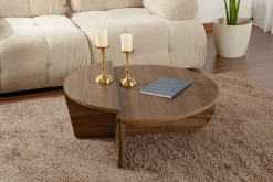 Couchtische Orion - 60x90x30cm - 2er Set - Dekor Nussbaum