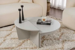 Couchtische Orion - 60x90x30cm - Satz von 2 - grau