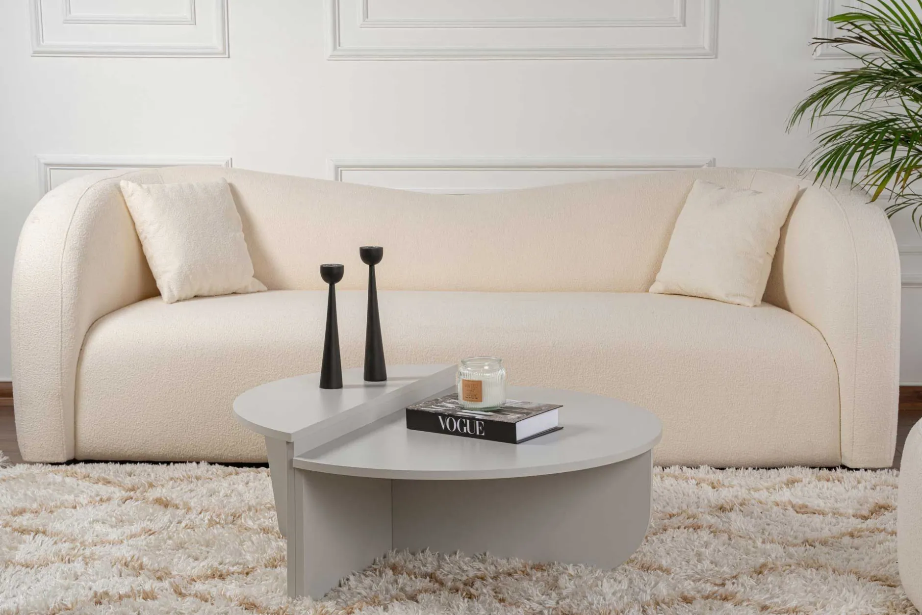 Couchtische Orion - 60x90x30cm - Satz von 2 - grau