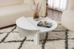 Couchtische Orion - 60x90x30cm - Satz von 2 - weiß