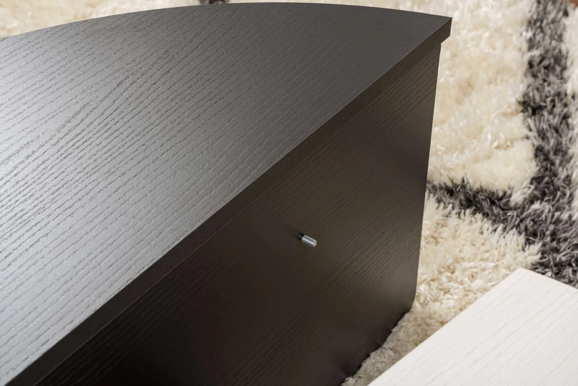 Couchtische Orion - 60x90x30cm - Satz von 2 - weiß/schwarz