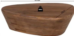 Couchtisch Evariste | 107 x 78 x 30 cm | Mangoholz massiv