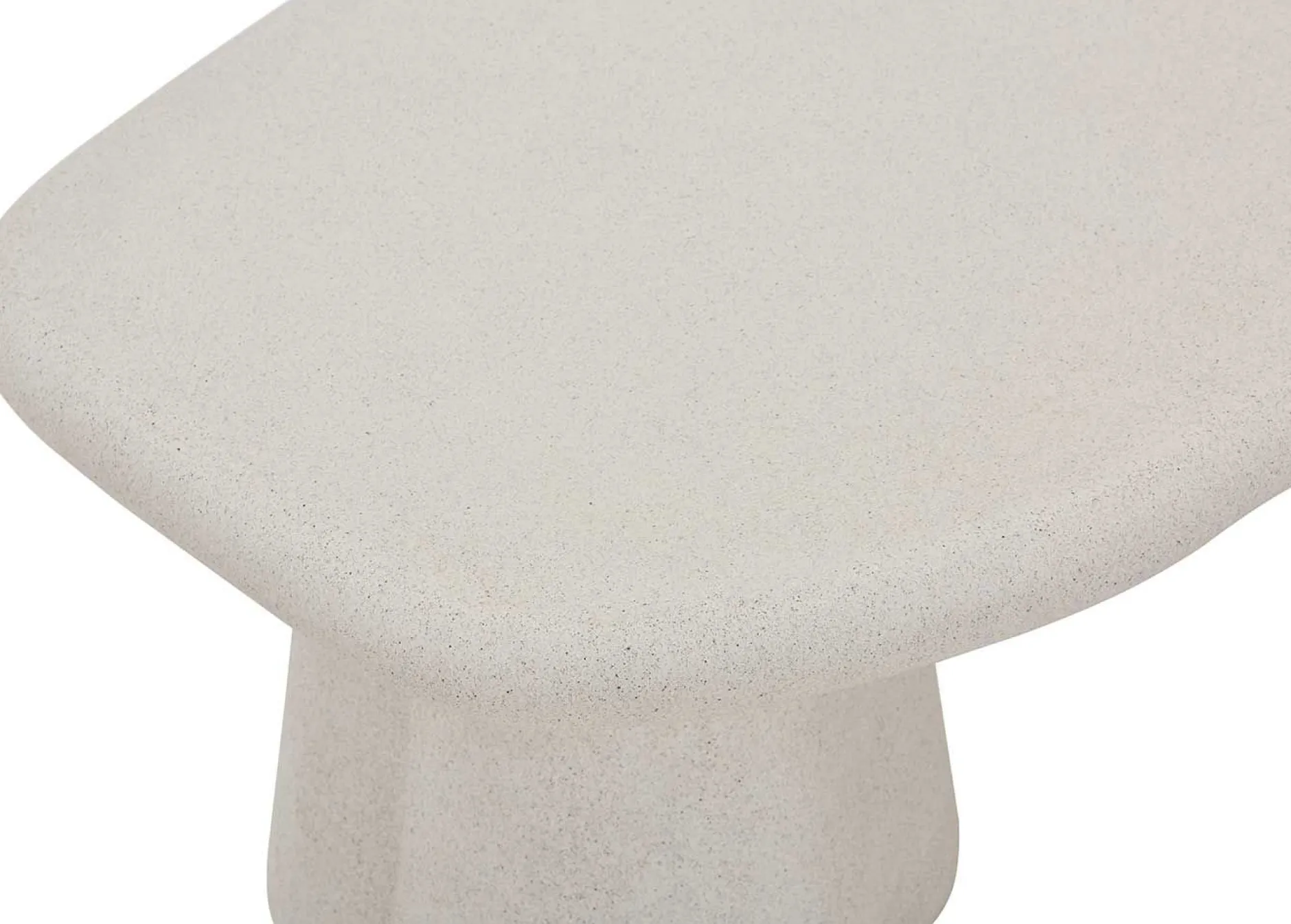 Couchtisch Faro - 130x70x40cm - Zementfarbe - weiß