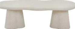 Couchtisch Faro - 130x70x40cm - Zementfarbe - weiß