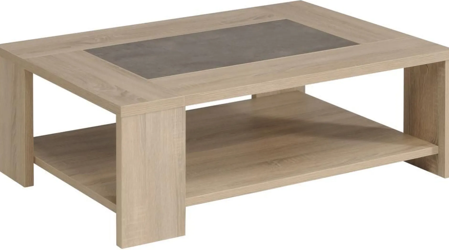 Couchtisch Fumay 105x73x37cm - Eiche Dekor/Beton
