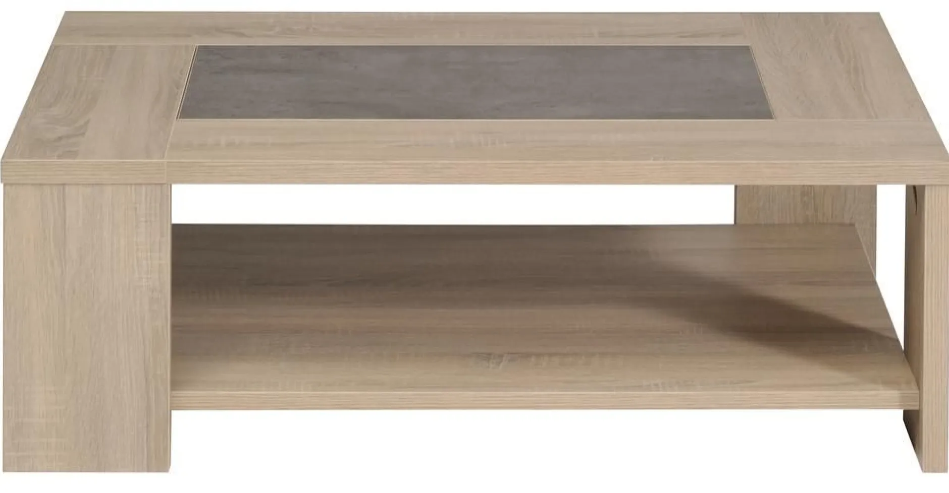 Couchtisch Fumay 105x73x37cm - Eiche Dekor/Beton