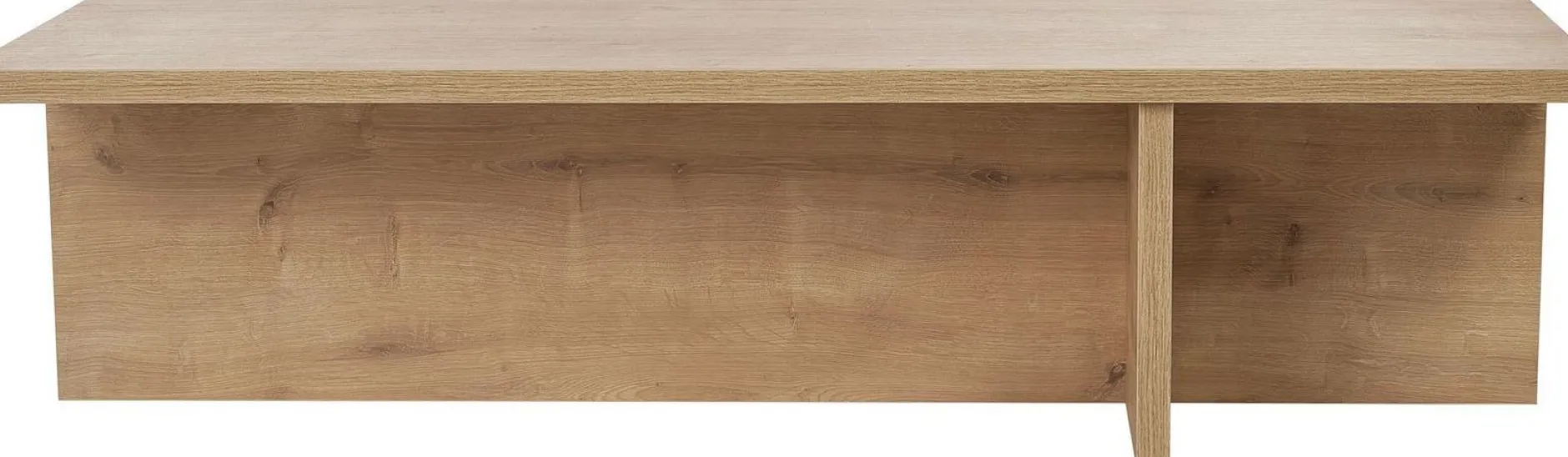 Couchtisch Harbor - 100% MELAMINE - Saphireiche - 30 x 45 x 120 cm