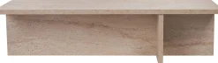 Couchtisch Harbor - 100% MELAMINE - Travertin - 30 x 45 x 120 cm