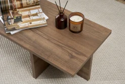 Couchtisch Harbor - 100% MELAMINE - Walnuss - 30 x 45 x 120 cm