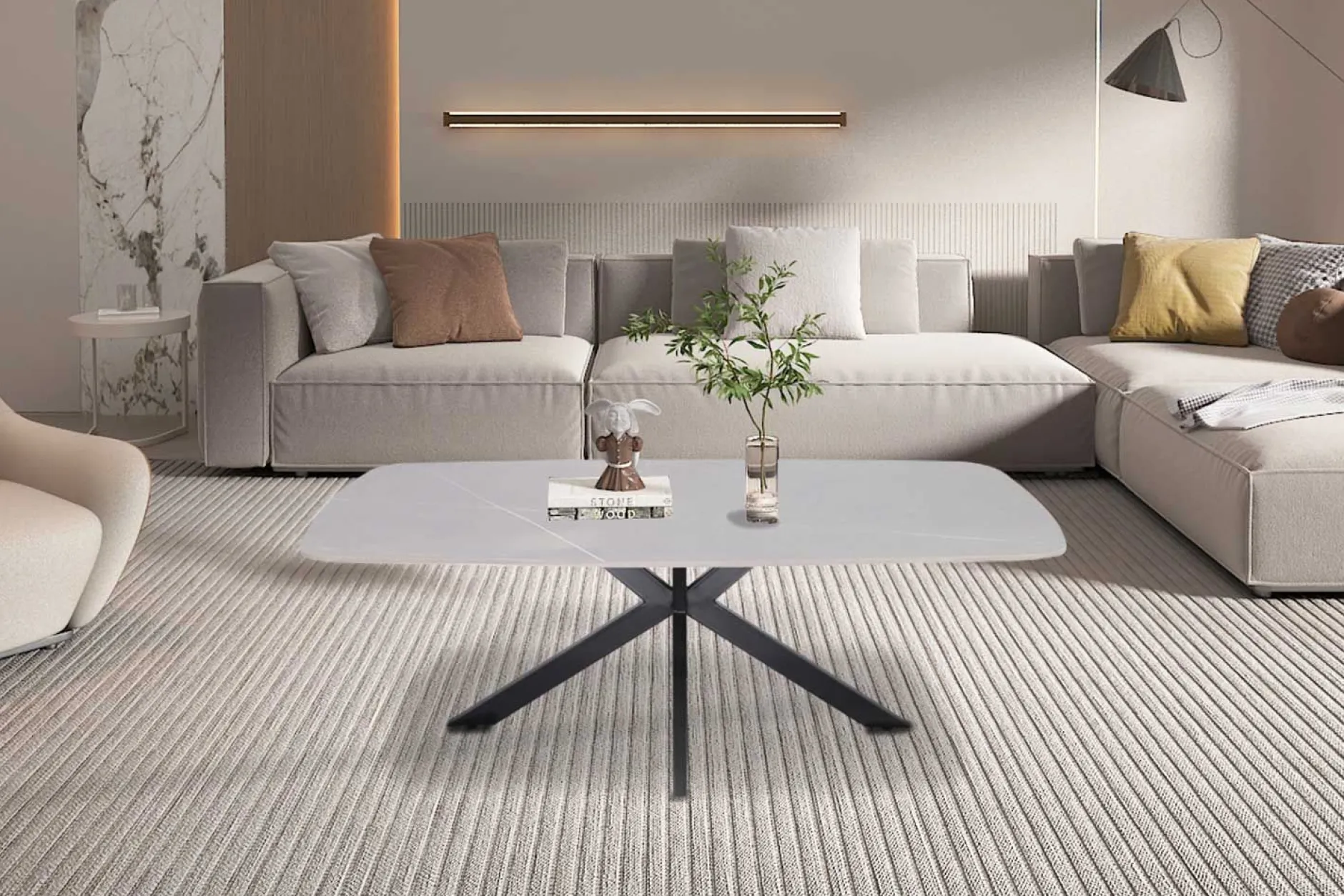Couchtisch Helios | 130 x 70 x 45 cm | Grau
