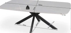 Couchtisch Helios | 130 x 70 x 45 cm | Grau
