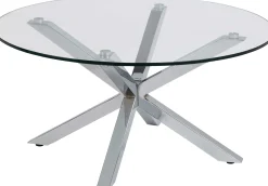 Couchtisch Hennie ø82cm - Tischplatte aus Glas