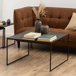 Couchtisch Inacio 80x80 - schwarz