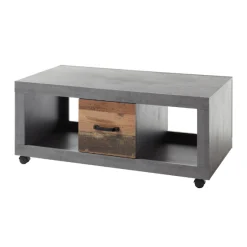 Couchtisch Indus 115cm mit 2 Schubladen - Beton