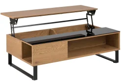 Couchtisch Izzy 110cm - Eiche/schwarz
