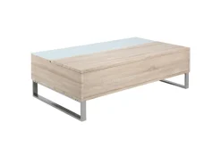 Couchtisch Izzy 110cm - Eiche/Weiß