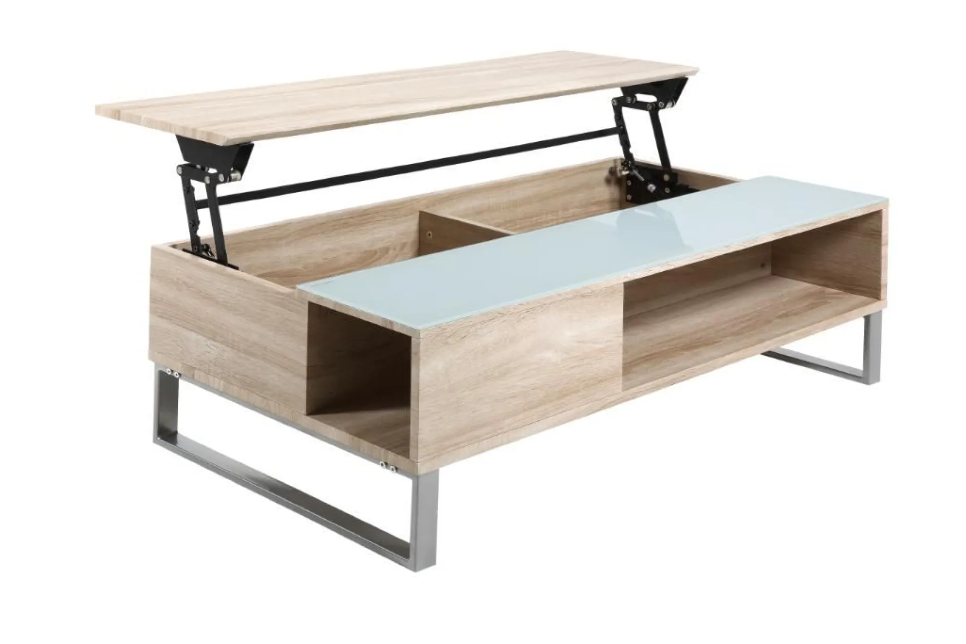 Couchtisch Izzy 110cm - Eiche/Weiß