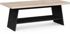 Couchtisch Jacynthe - 91x45x34cm - Eiche Dekor/Betonoptik