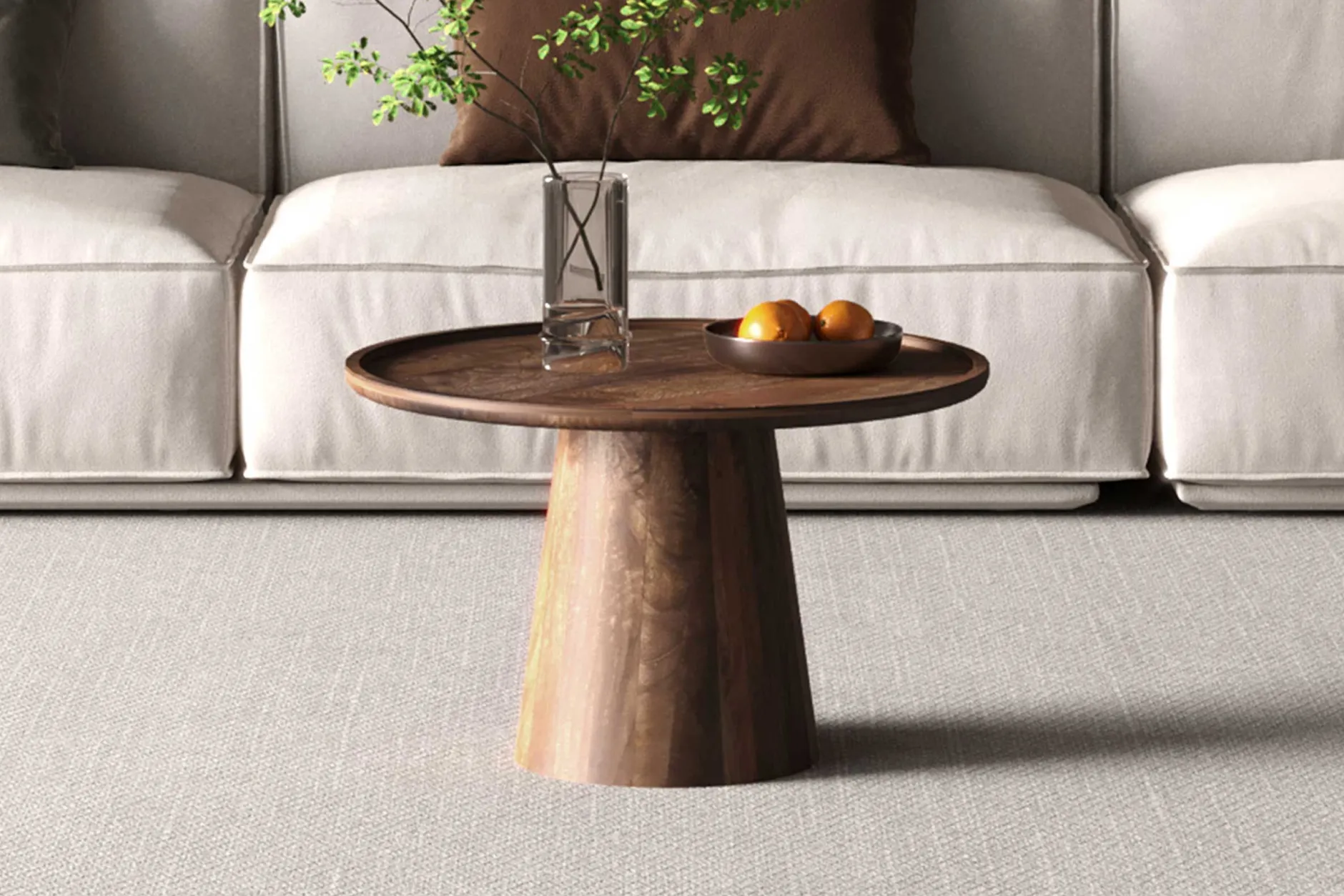 Couchtisch Juliana | Ø65 x 40 cm | Mangoholz