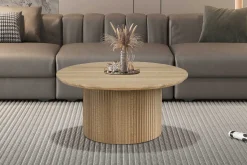Couchtisch Lagos - Ø80x38cm - Eiche Dekor