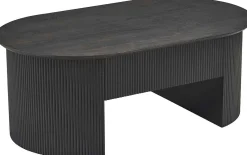Couchtisch Lagos - 120x70x45cm - verstellbar - mit Ablage - dunkelbraun