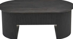 Couchtisch Lagos - 120x70x45cm - verstellbar - mit Ablage - dunkelbraun
