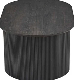 Couchtisch Lagos - 120x70x45cm - verstellbar - mit Ablage - dunkelbraun