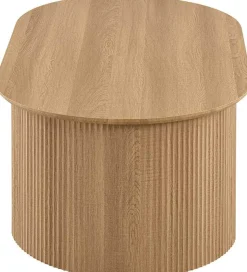 Couchtisch Lagos - 120x70x45cm - verstellbar - mit Ablage - Eiche Dekor