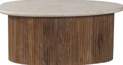Couchtisch Louis | 90 x 55 x 40 cm | Travertin Beige