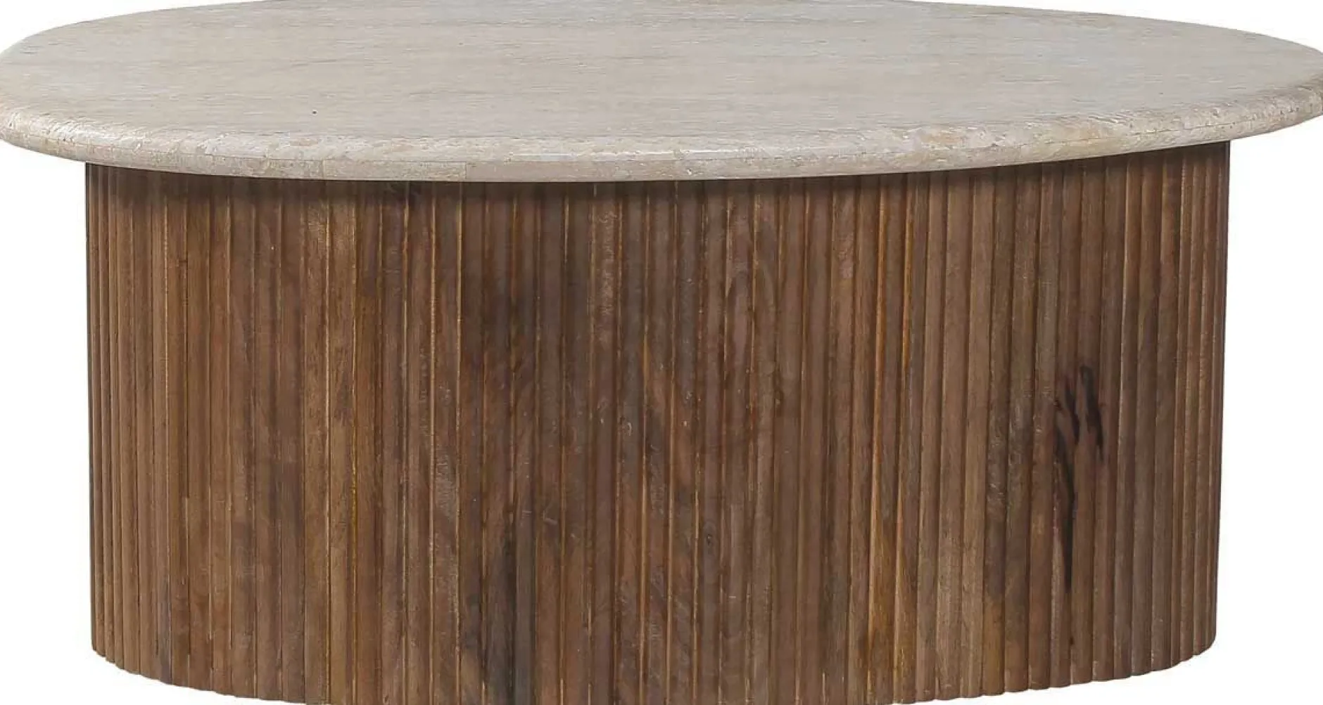 Couchtisch Louis | 90 x 55 x 40 cm | Travertin Beige