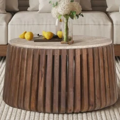 Couchtisch Lucce | Ø70 x 40 cm | Mangoholz
